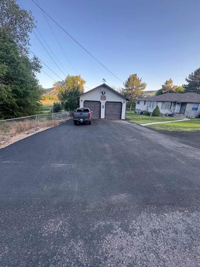 Commercial parking lot