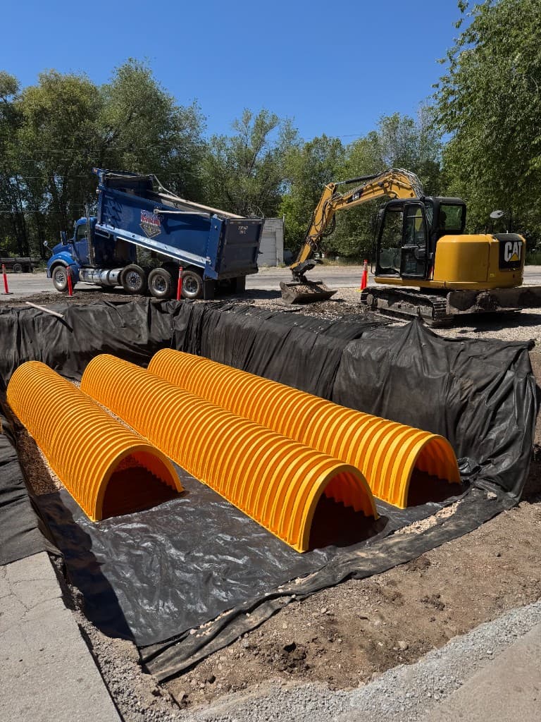 Drainage and prep work with RMF equipment